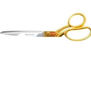 Gold fabric large slim scissors